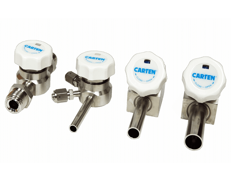 Row of Carten valves 