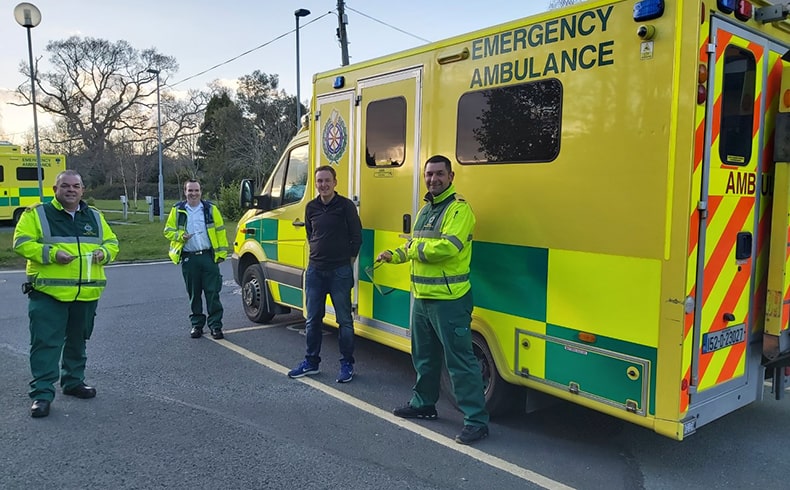 SEAM & 3DWIT delivering 3D printed face shields to National Ambulance Service (Dublin)