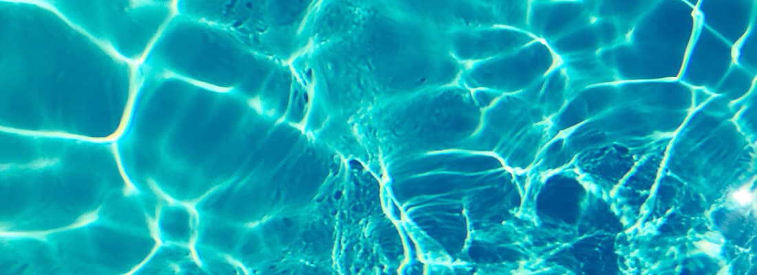 Close up of water in a swimming pool 