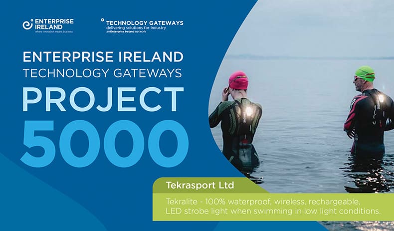 Graphic announcing Tekrasport as Technology Gateways 5000th project 