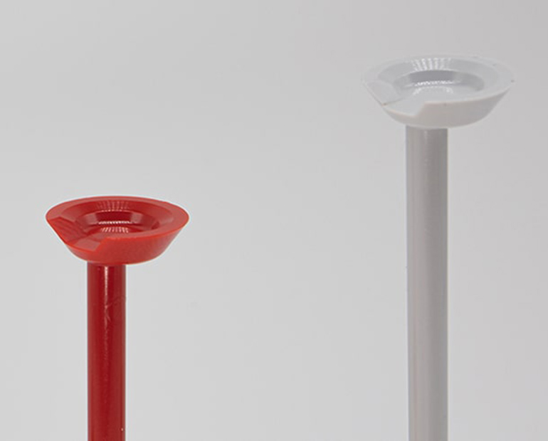 Close up of two golf tees