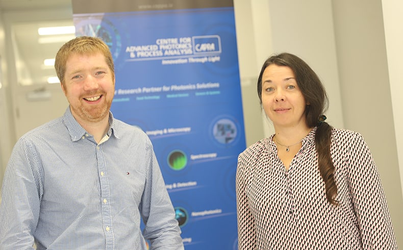 CAPPA researchers, Dr Maria Kotlyar and Dr Anton Walsh stand smiling towards the camera