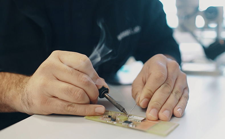 Sensor soldering